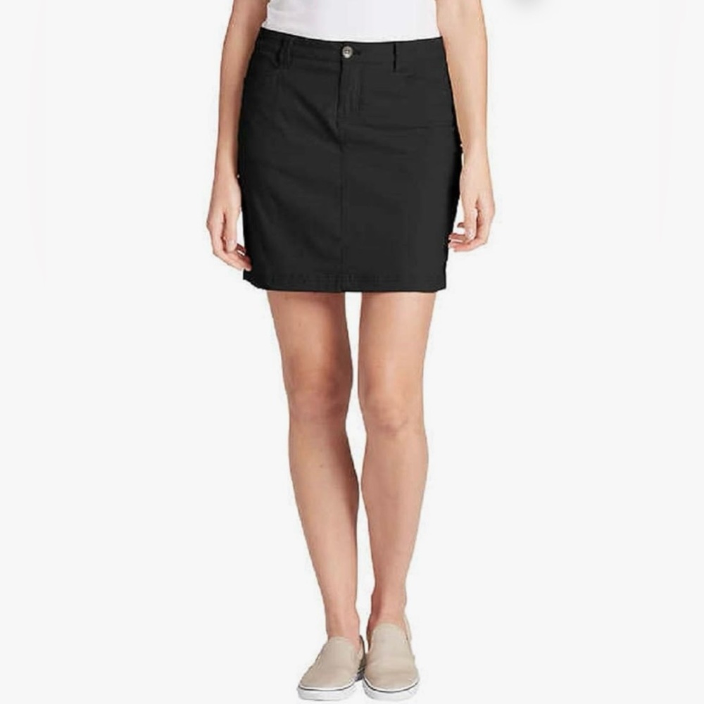 Eddie Bauer Women's Classic Adventurer Athletic 2.0 Black Skort Skirt Size 10